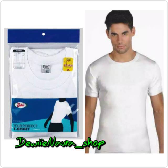 Kaos Oblong Pria Rider Putih - Kaos Pria Polos Rider Bahan Katun