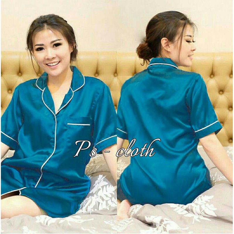 model baju mini dress terkini dan murah R Dress piyama tosca