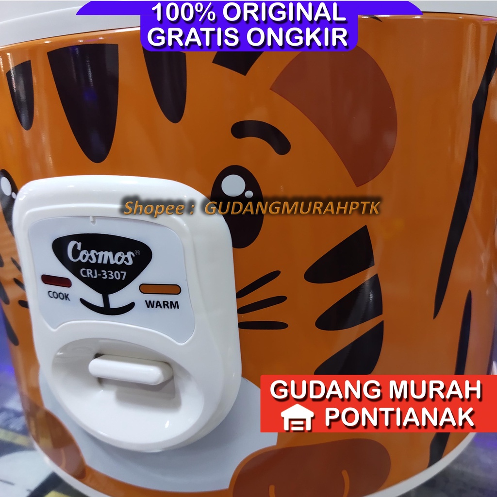 Ricecooker Cosmos CRJ 3307 T Motif Tiara si Harimau FABELIA magicom penanak nasi