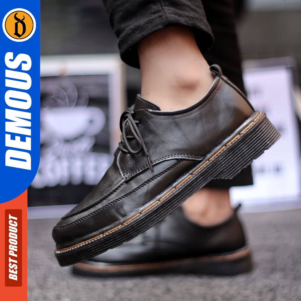 DEMOUS Rukawa - Sepatu Formal Pria Pantofel Kulit Asli