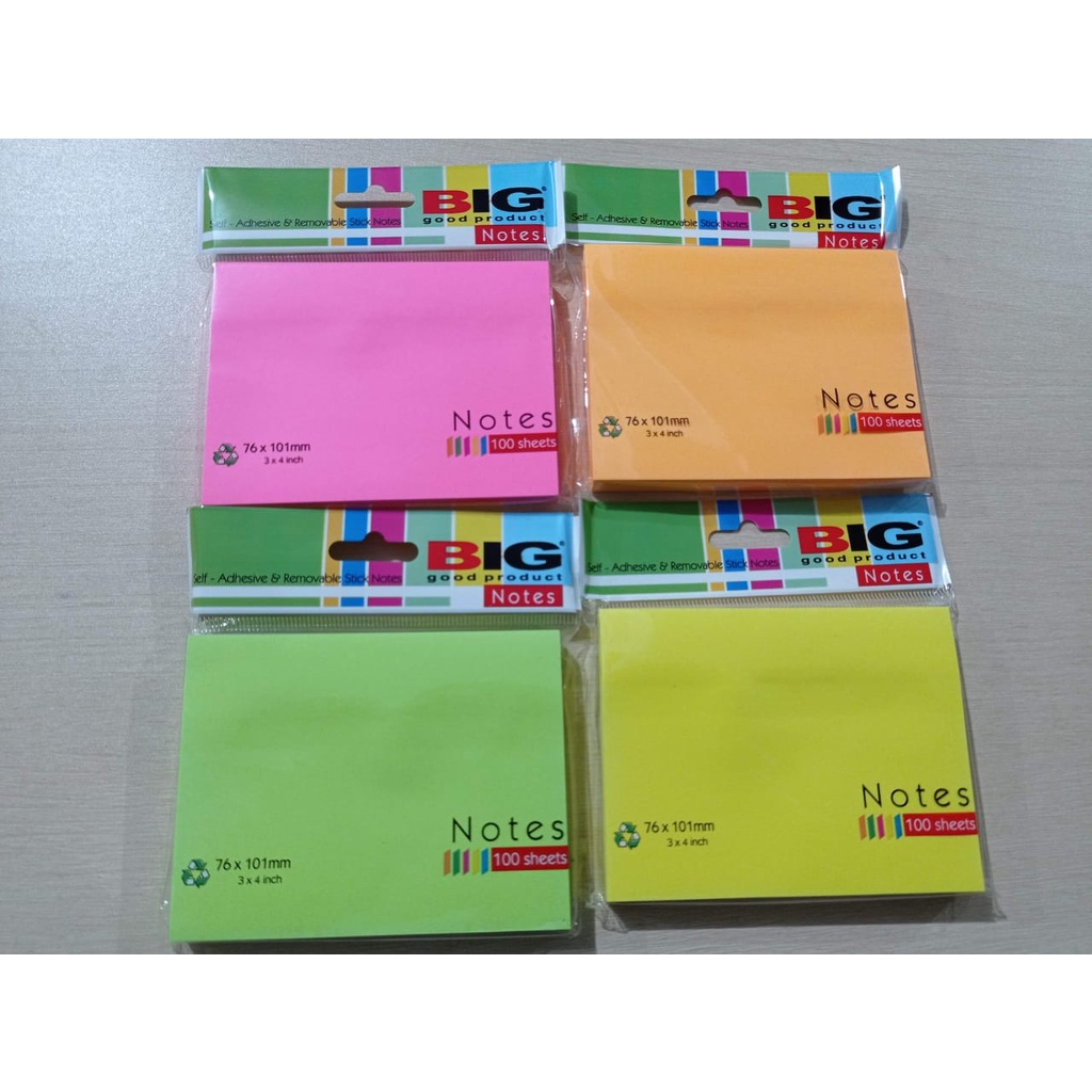 

Sticky Notes Sticky 76 x 101mm ( 1 Warna ) 100 Sheets