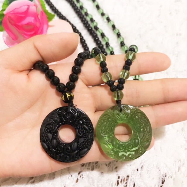 readykalung giok dua naga，liontin giok asli