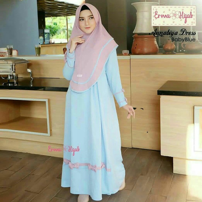 GAMIS SYARI ANNAJAH CAPUCCINO 900GR 110 140 ALLSIZE GAMIS SYARI BUSUI CADAR CREPE HQ POLOS MURAH I.