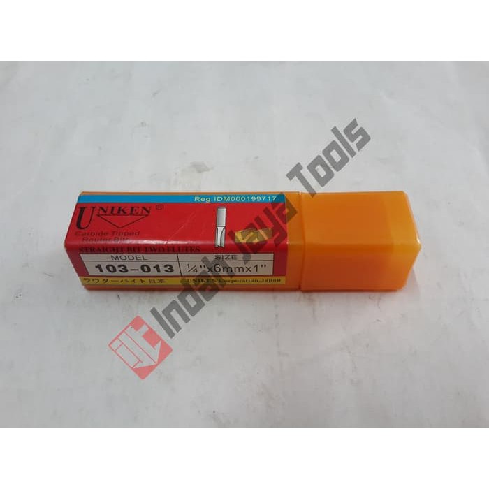 Router Bit - Straight Bit 6mm UNIKEN JAPAN / Mata Profil