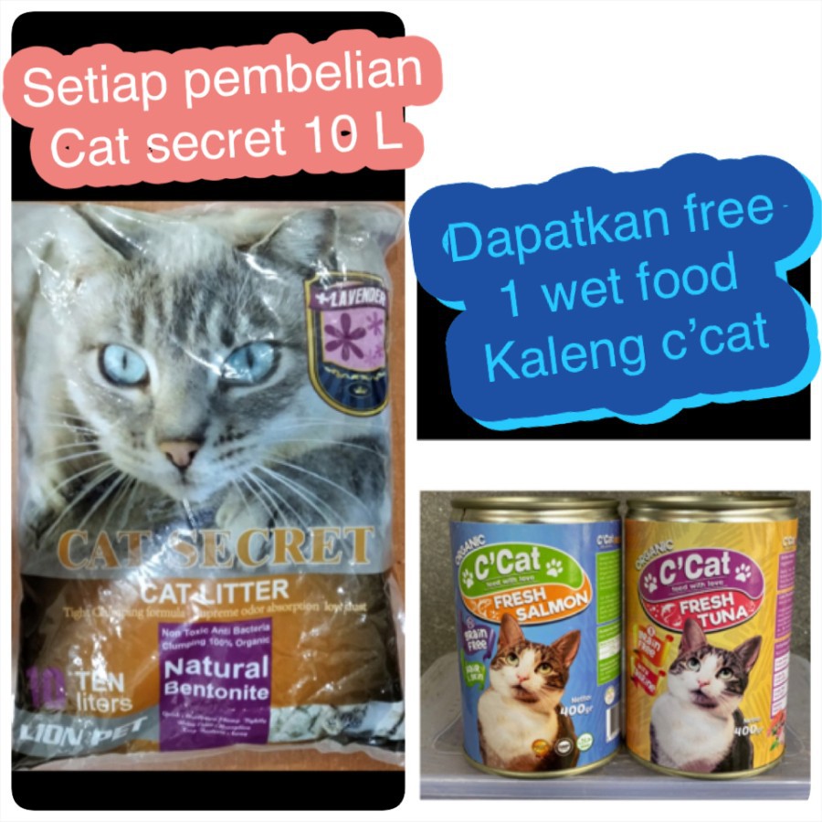 Pasir kucing cat secret 10 L