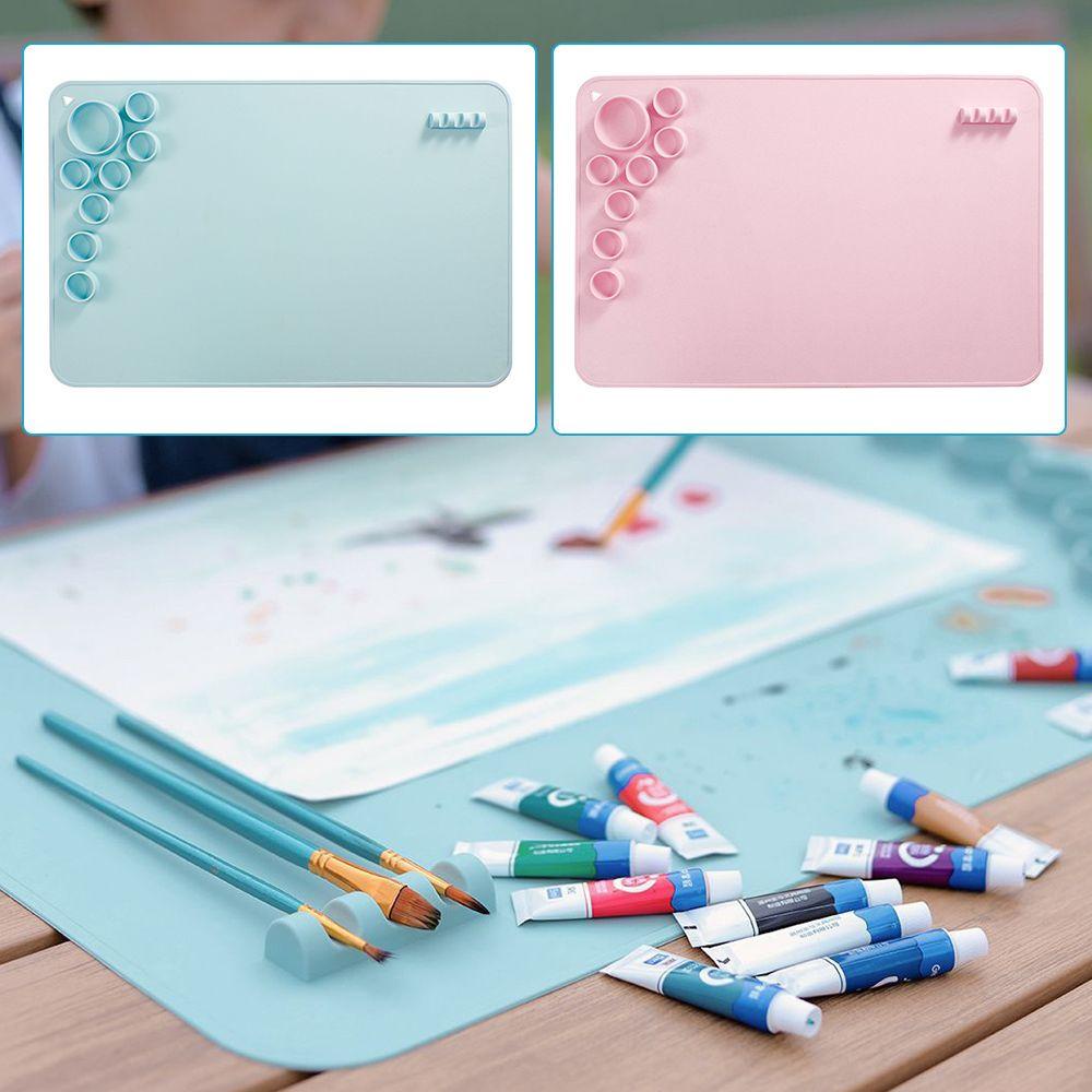 Alas Lukisan Silikon Nanas Tahan Lama Watercoloring Stamping Non-Stick Craft Mat Untuk Melukis