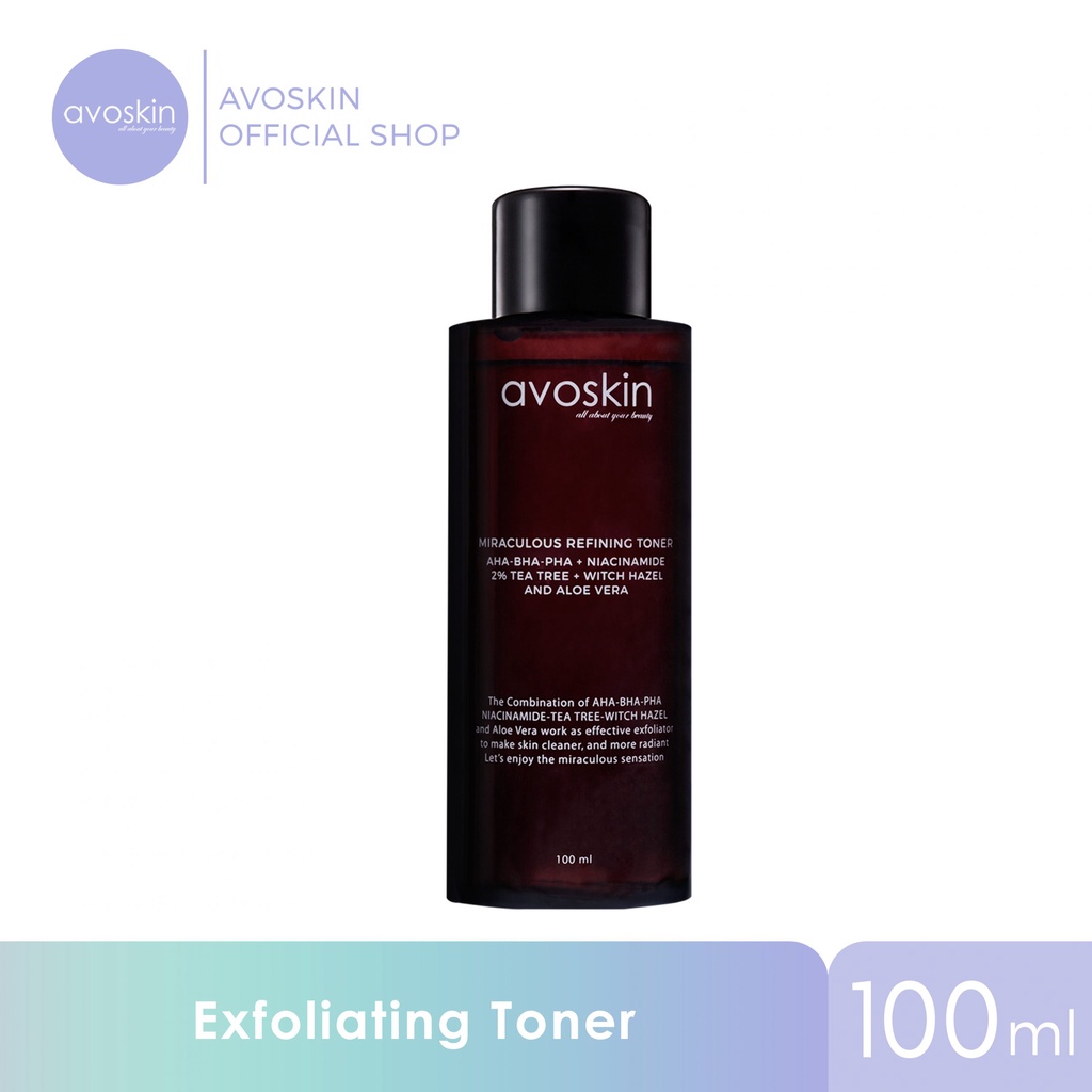 AVOSKIN Miraculous Refining Toner 100ml Refining Serum 30ml || Refining Serum Anniversary Edition 30ml