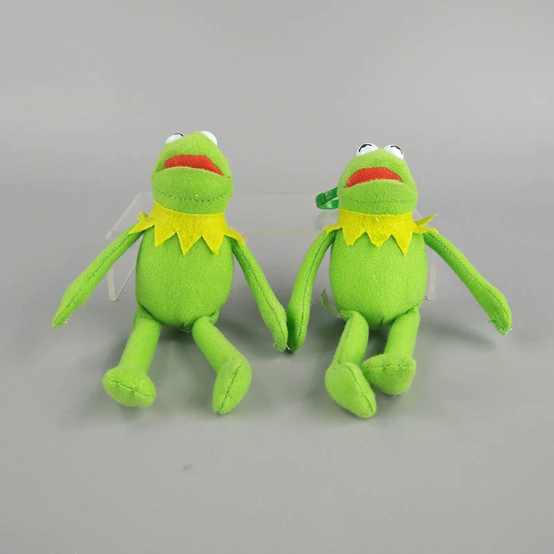 Boneka Anak 1 piezas nuevo Kermit de llaveros de sésamo calle muñeca Animal de peluche de Kermit