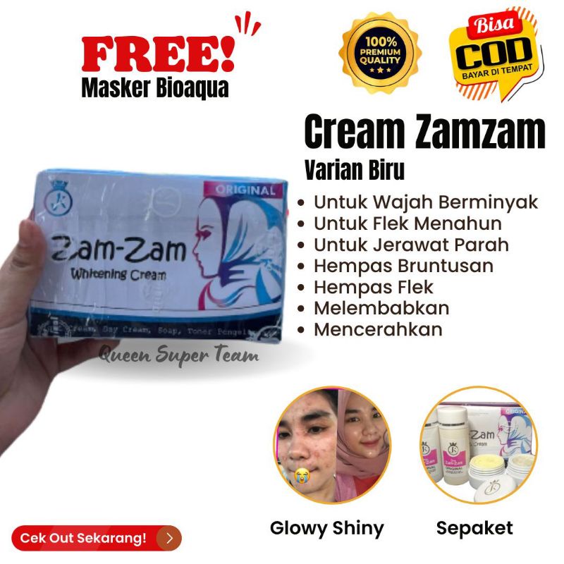 VIRAL Zamzam Biru Solusi Untuk Wajah Berjerawat dan Flek Menahun| Zamzam Cream Cimahi | ZamzamJK Cim