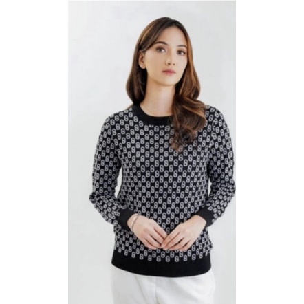 Sweatshirt Signature Benang Jarum x Buttonscarves Black S Alt For Comfy Set Sweater Navy Chocolate