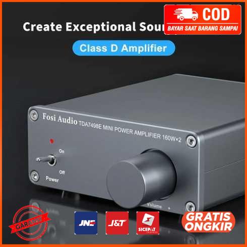 Fosi Audio Mini Amplifier Receiver HiFi Class D 160W TDA7498E