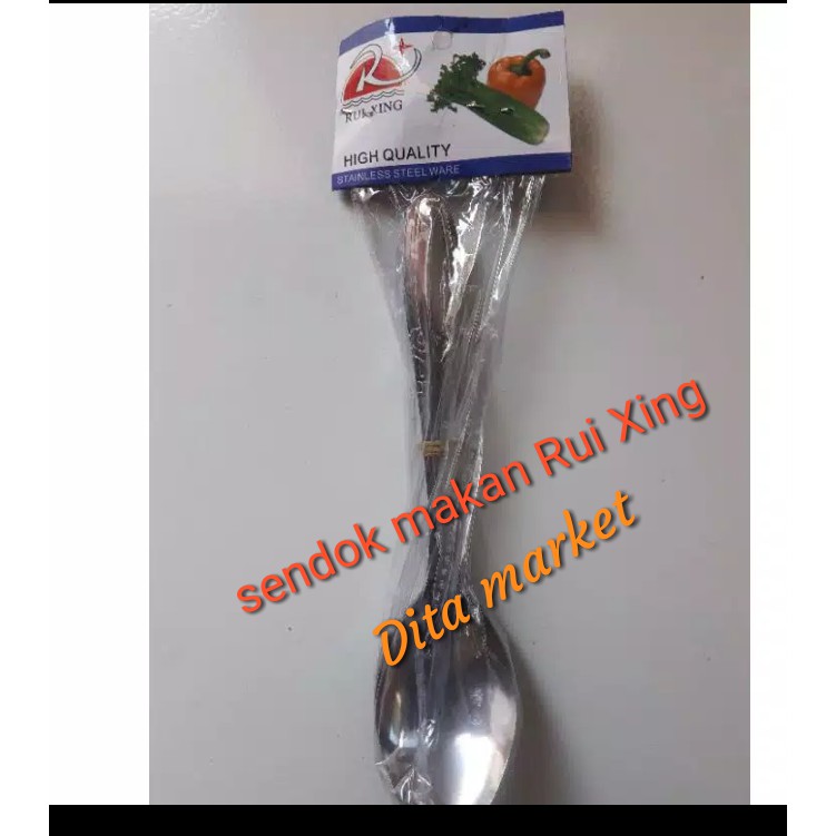 SENDOK MAKAN  Stainless steel ECERAN per PC Ekonomis RUI XING 303