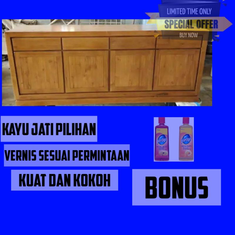 MEJA TV - BUFET TV - BUFFET TV - BUFET POLOS - BUFET KAYU JATI - BUFET MINIMALIS - FURNITURE JEPARA