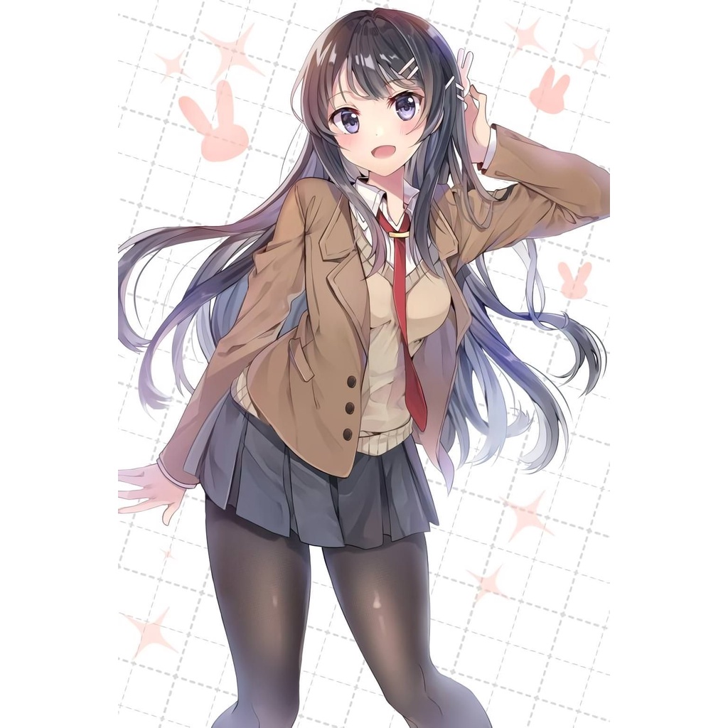 Kostum Cosplay Mai Sakurajima Seishun Buta Yarou wa Bunny Girl Senpai no Yume wo Minai