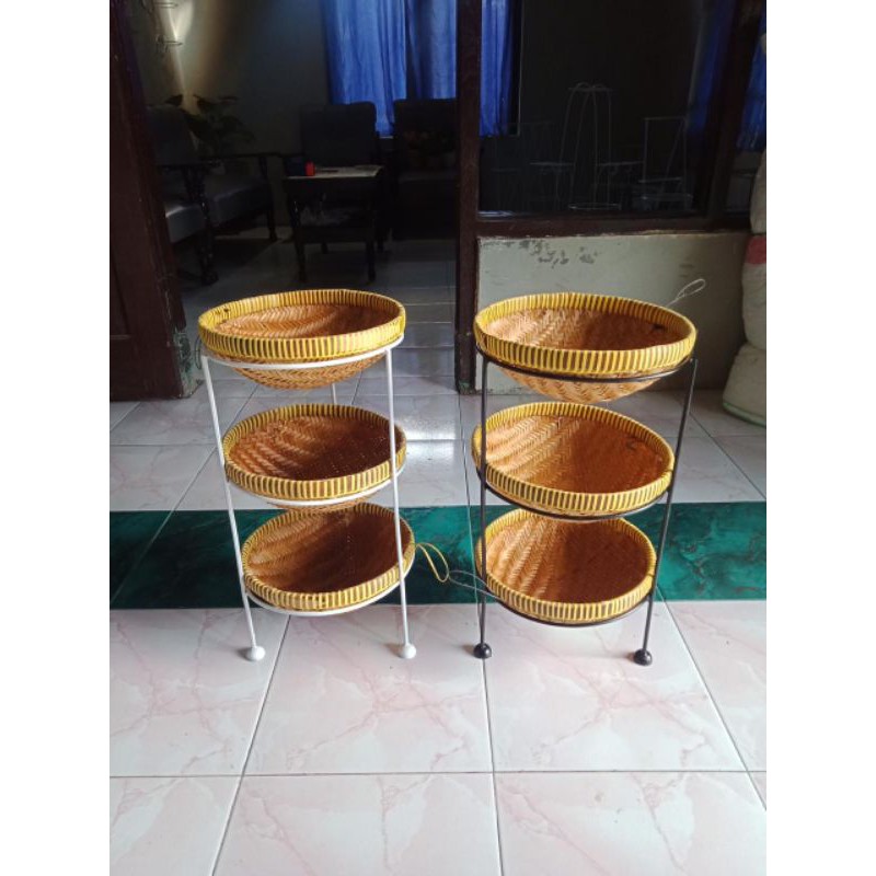 Rak bawang mini susun 3 tanpa tutup