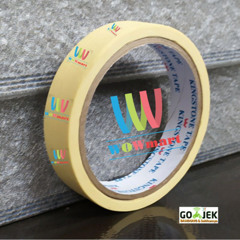 

Lakban Kertas 1 " Inch Masking Tape Kertas Lem Solasi Kuning Selotip Isolasi Solatip