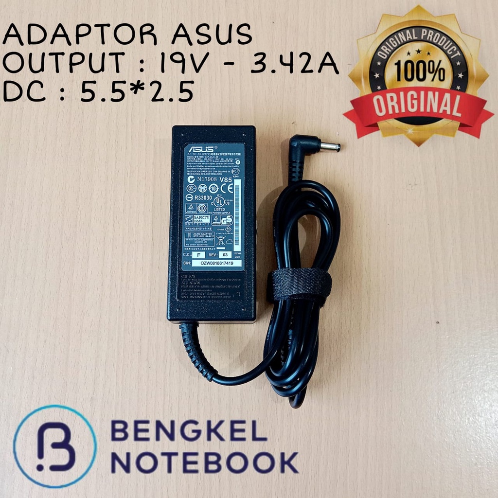 Adaptor / Charger Laptop Asus 19v 3.42a A52 A53 A73 K42 K43 K43U K53