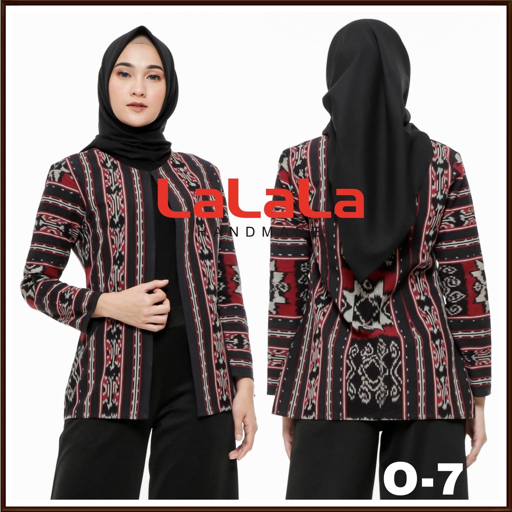 High Quality Baju Blazer Atasan Outer Tenun Etnik Bahan Nyaman dipakai