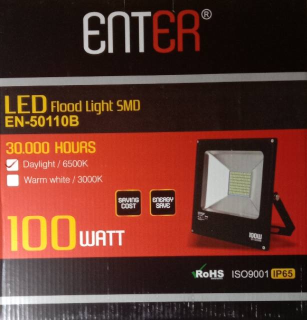 Lampu sorot led 10w / 100w. Terang dan hemat daya.