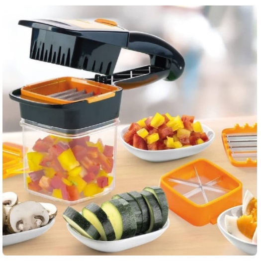 BEST SELLER!! Nicer Dicer Quick 5 in 1 New (BISA COD) Alat Pemotong Serbaguna Potong Sayur Buah