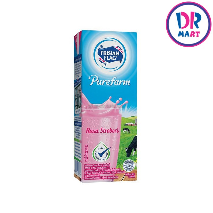 

Frisian Flag UHT PUREFARM Strawberry 225ml