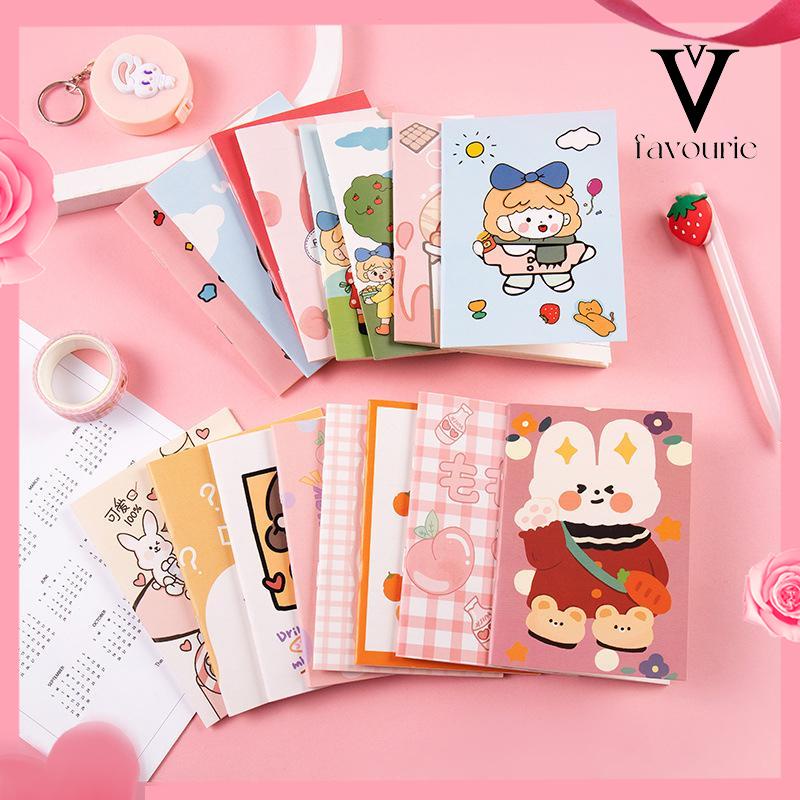 [COD]Buku Kecil yang Lucu Perlengkapan Kantor Notepad Alat Tulis Siswa Portable Mini Notebook Notepad-FA