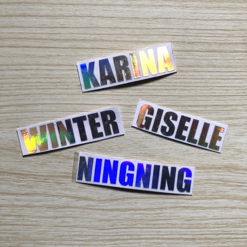 [kstuffind] AESPA STICKER HOLOGRAM HOLO STIKER KARINA WINTER GISELLE NINGNING