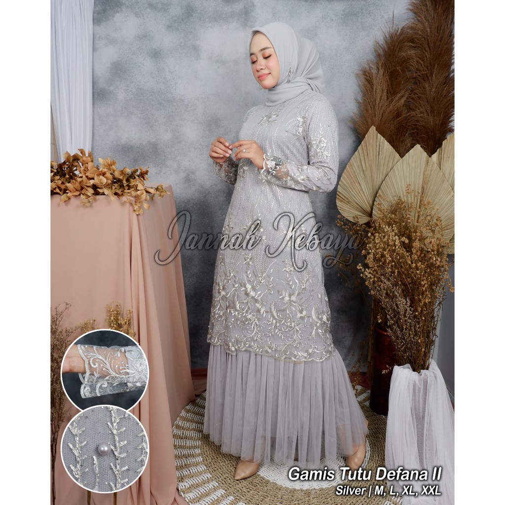 Gamis Muslim Kebaya Tutu Defana II