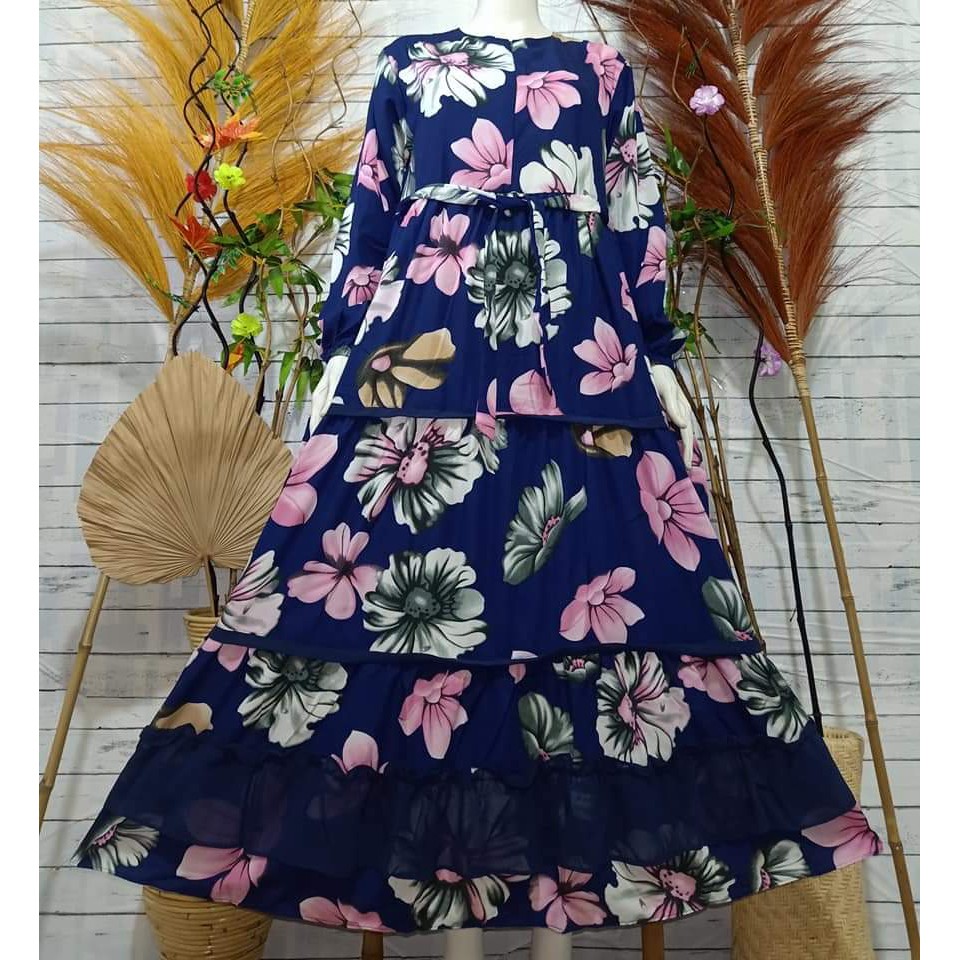 LANGSUNG KIRIM gamis bangkok susun pelit / gamis bangkok monalisa