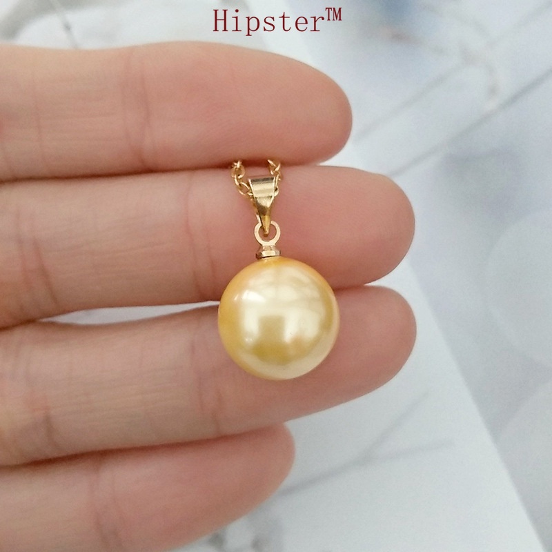 Personalized Luxury Gold Natural Freshwater Pearl Pendant Necklace