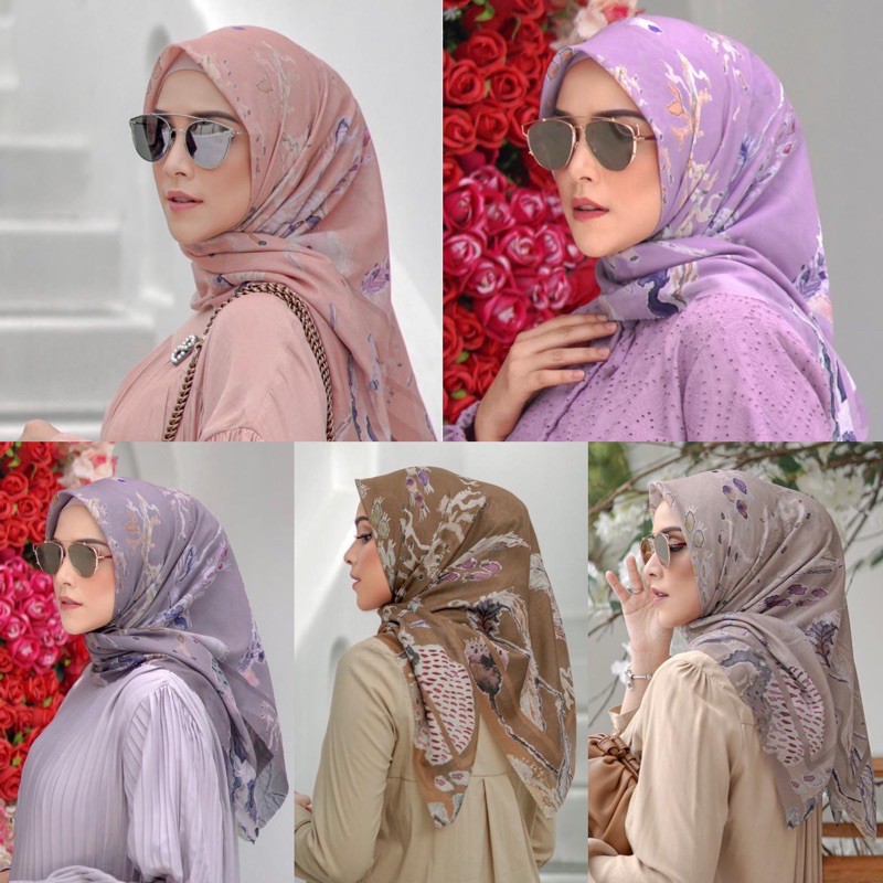 SALE BUTTONSCARVES READY STOCK LE COSTA VOAL SQUARE EXTENDED