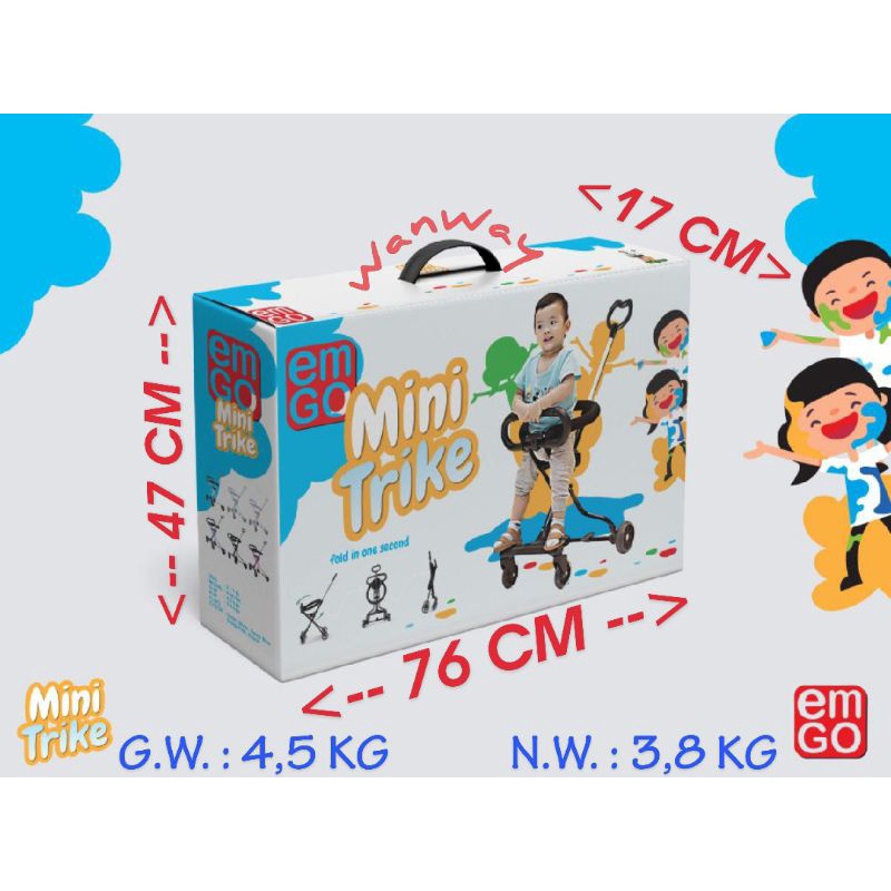 MINI TRIKE (Roda 4) “BISA COD”