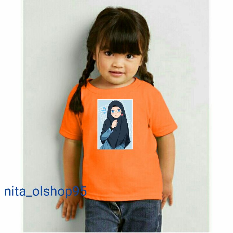 baju anak karakter, baju anak lucu, baju anak hijaber