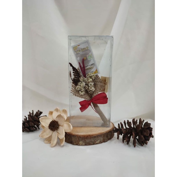 Gold Bouquet Emas 0.025 gr / Buket Bunga Mini Isi Emas / EOA Gold / Kado Wisuda