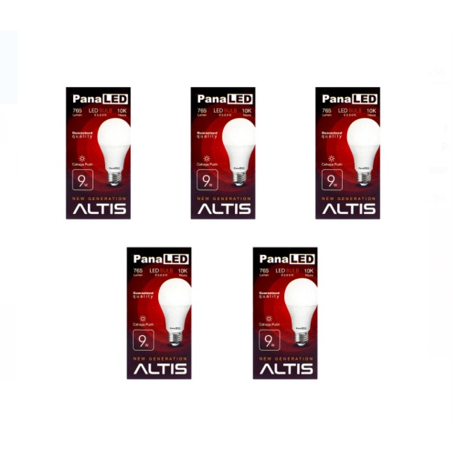 Panaled Altis 9What Lampu Terang ( Paket 5Pcs )