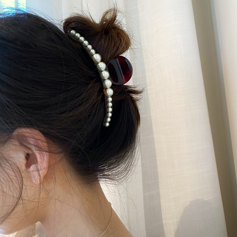 Korea Pesona Mutiara Jepit Rambut Akrilik Malas Ikat Rambut Cuci Muka Makeup Headband Fashion Aksesoris Rambut Permen Perhiasan