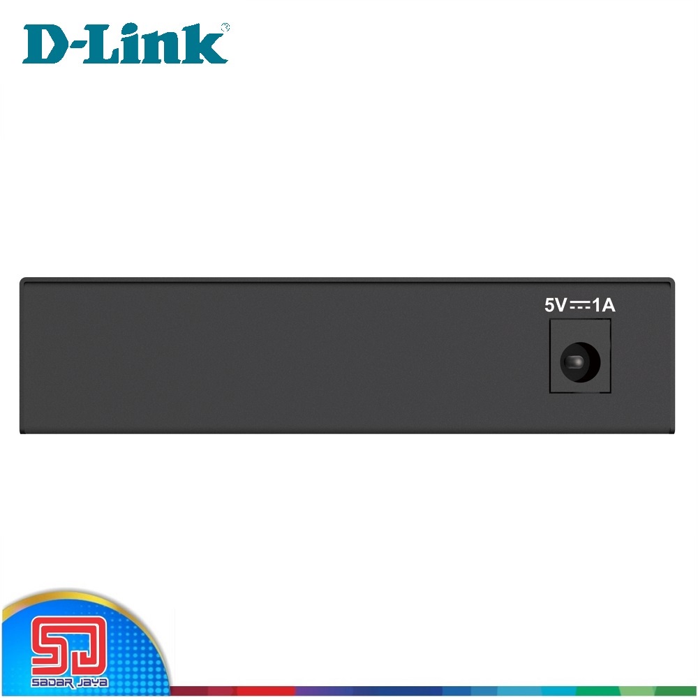 D-Link DGS-105GL Gigabit Ethernet Desktop Switch 5-Port 10/100/1000 Mbps – Metal Casing