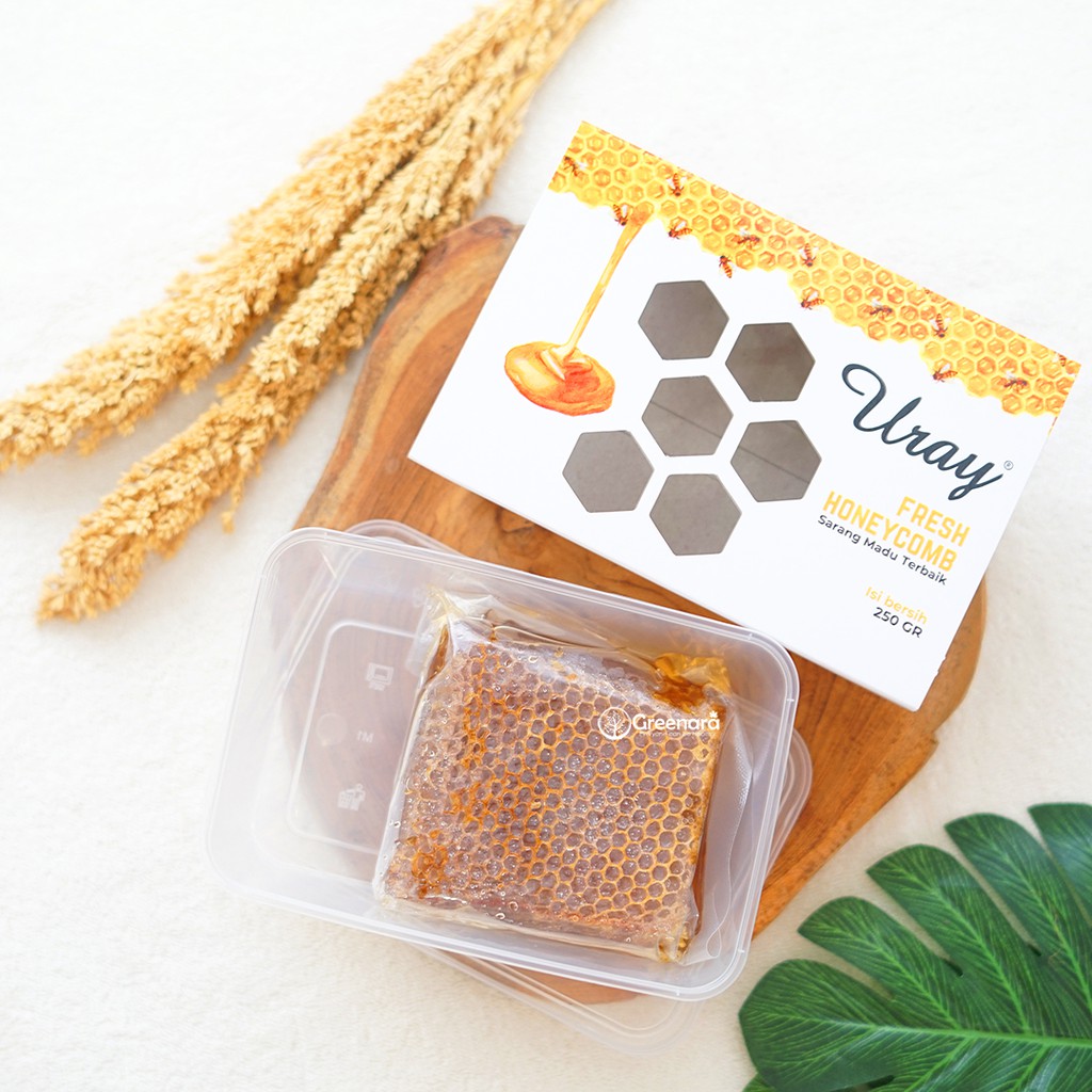

Alsiha Sehat Alami Organik Madu Uray FRESH Honeycomb 250gr