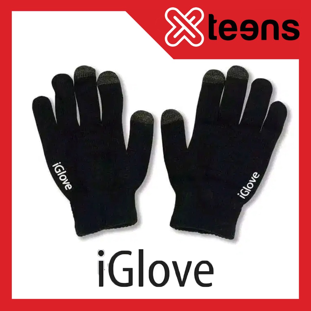 Sarung tangan  iGlove Touch Gloves for Smartphones dan Tablet - Black