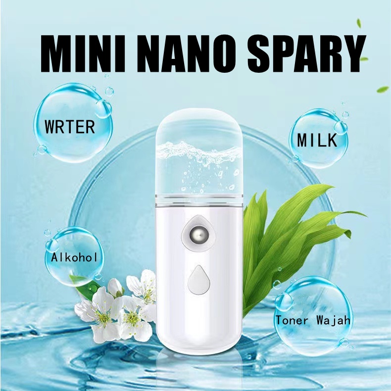 Nano Spray Portable Mini USB Portable Nano Spray Genggam Bisa Di Isi Air pelmbab wajah