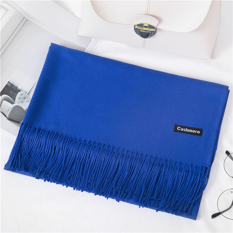 PASHMINA CASHMERE PREMIUM WINTER SUMMER  | PLAIN POLOS IMPORT SELENDANG HANGAT SYAL SCARF SCARVES DINGIN-8