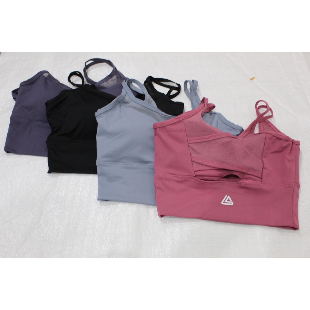 Sport Bra Wanita BH Olahraga GYM/Yoga Bralette Crop Model Jaring Nylon/Premium WSM286