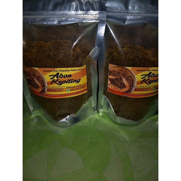 

ABON KEPITING ASLI 100% 1 kg
