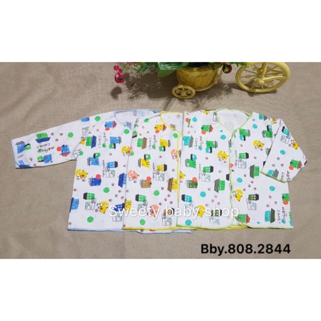 Baju bayi Newborn lengan panjang unisex / baju bayi murah / baju bayi katun