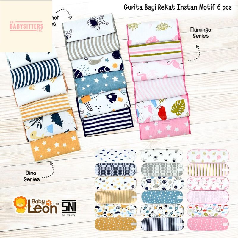 6in1 Baby Leon Gurita instan Motif Grito Rekat Anak Bayi Perekat