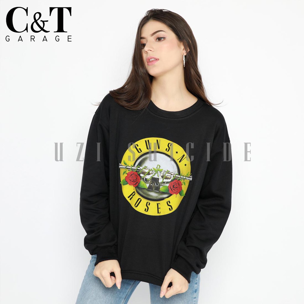 CNTGARAGECLOTHING SWEATER BASIC GUNS N ROSES BLACK