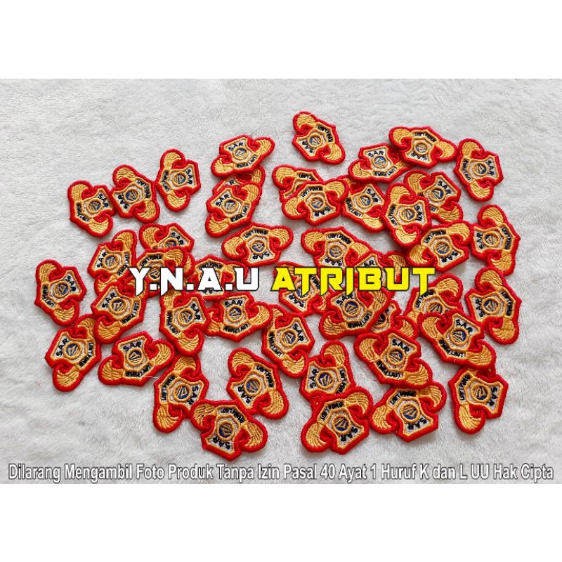 ATRIBUT PDL POLRI / PIN PDL SAR POLRI BORDIR TIMBUL 3D