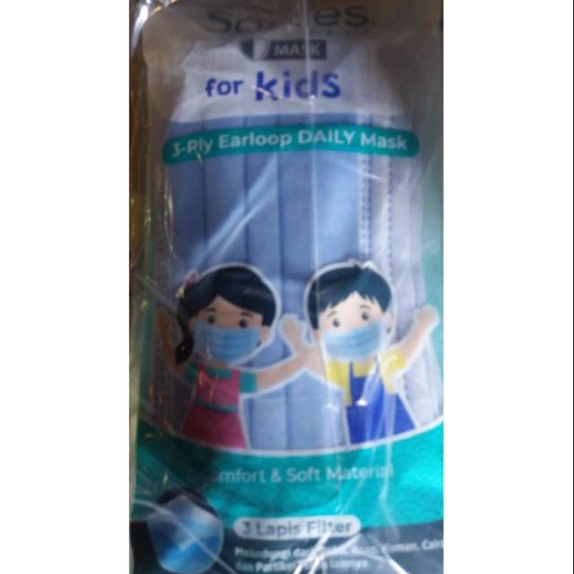 Masker softies for kids 3ply