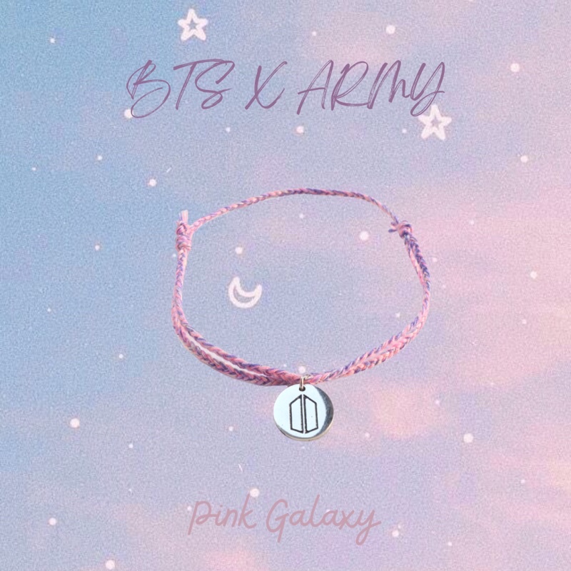 Gelang BTS X ARMY loliastuff Kepang sliding knot adjustable (gelang braided/ gelang bracelet/ merchandise kpop/ gelang unisex)