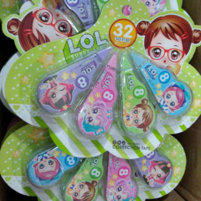 

Tip ex 8m LOL correction tape 4 set ( 16pcs )
